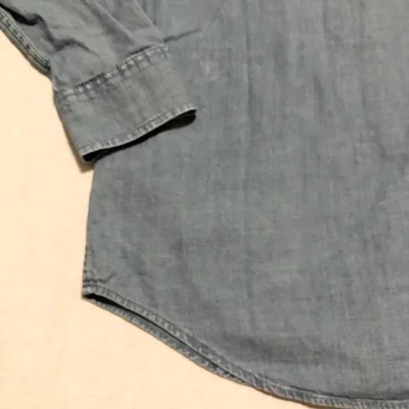 Calvin Klein Mens Size Small Jean Button  Up Shirt Relaxed Fit - Picture 16 of 16